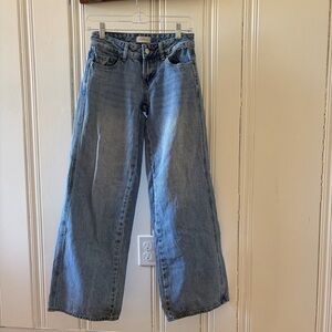 PacSun Light Blue Wide Leg High-Rise Jeans